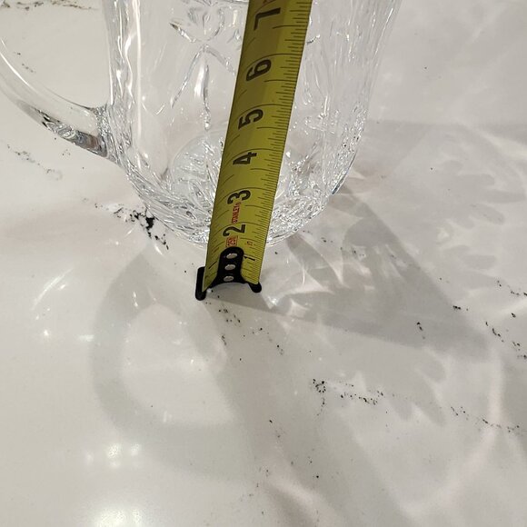 Vintage Lead Crystal Water  Pitcher Royal Crystal Rock Gala Pattern - Picture 6 of 10